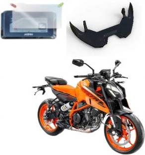 गोगना मार्ट KTM RC WINGLET BLACK AND SCREEN GUARD /SCREEN PROTECTOR FOR 2024 MODEL  बाइक फेयरिंग किट