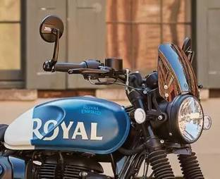 aqrin Manual Driver Side, Dual Mirror, Rear View Mirror For Royal Enfield 1 Series