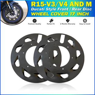 OBEROI'S TRADERS R15 V2/V3/V4 & M Bike Front | Rear Pro Disc Wheel Cover | Alloy Hubcap 17 Inch Bike Fairing Kit