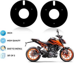 ASRYD 17 Inch Half Cut 2Pcs Acrylic PRO Disc Bike Wheel Cover For KTM 200 DUKE Bike Fairing Kit