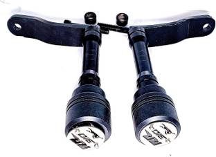 Gogna Mart Frame Sliders for TVS Apache RR 310 (Black Silver) Bike Fairing Kit