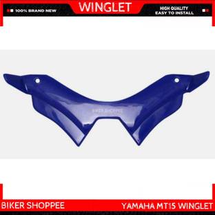 BIKER SHOPPEE WINGLET FOR YAMAHA MT15 (BLUE) Bike Fairing Kit