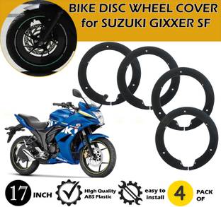 Znee Smart Bike Pro Disc Wheel Cover (ABS Plastic) for Suzuki Gixxer set of 4 Bike Fairing Kit
