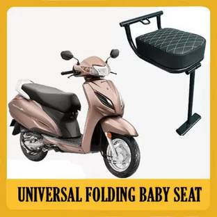 aqrin Baby Seat Black & White Compatible with All scooties Bike Fairing Kit