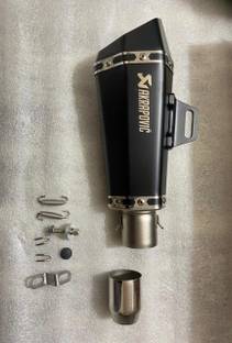 Auto MT Black AKRAPOVIC Muffler Exhaust Pipe Akrapovic Exhaust WID DB Killer Universal Bike Fairing Kit