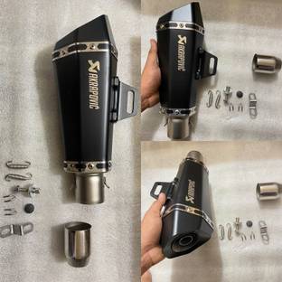 Auto MT Black AKRAPOVIC Muffler Exhaust Pipe Akrapovic Exhaust WID DB Killer Universal Bike Fairing Kit