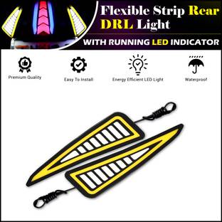 Moto Genius Waterproof Rubber Strip Stylish Rear DRL Lighting | Running LED Indicator Bike Fairing Kit