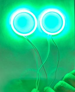 Auto MT GREEN (2PC) 60MM COB RING LED Angel Eyes Led Ring DRL Halo Ring COB LED Bike Fairing Kit