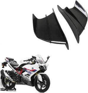 Vagary Black Bike Wings Side Winglet for BMW G310 RR Bike Fairing Kit