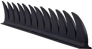 Gogna Mart Rubber Mohawk/Spikes Helmet Accessory for All Motorcycles Helmets (Black) Bike Fairing Kit