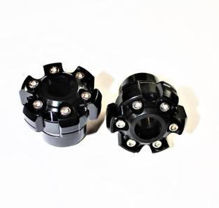Gogna Mart Anti Crash Pad, Wheel Front Fork Frame Slider Universal for Bike 2pc Black Bike Fairing Kit