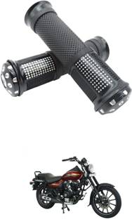 PRTEK Motorcycle Hand Grips Anti-Skid Handlebar Rubber Bar End 210 Handle Bar Grip For Bajaj Avenger 220 DTS-i