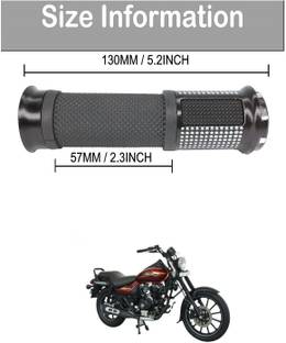 PECUNIA Motorcycle Hand Grips Anti-Skid Handlebar Rubber Bar End 210 Handle Bar Grip For Bajaj Avenger 220 DTS-i