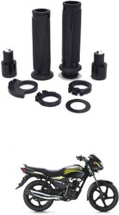 PRTEK Motorcycle Hand Grips Anti-Skid Handlebar Rubber Bar End 151 Handle Bar Grip For TVS Star City
