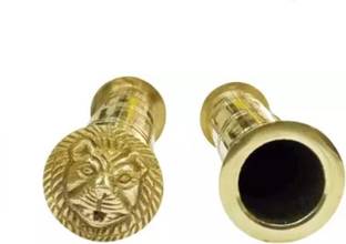 MODAROCK Brass Lion Face Handle Bar Grip For bike Handle Bar Grip For Royal Enfield NA
