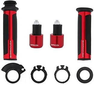 way2gmart Universal Barracuda grip Red suitable for all bikes and scooty Handle Bar Grip For Universal For Bike Universal For Bike