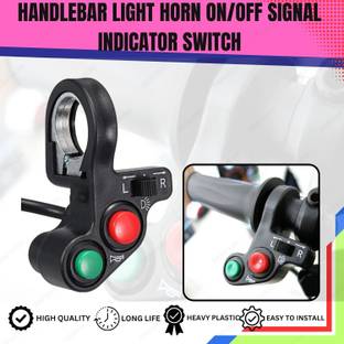 SRPHERE WAY1 3 Way Switch Horn Switch 7/8" Universal Handlebar Grip Control Button Handle Bar Grip For Universal For Bike Universal For Bike