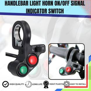 SRPHERE WAY2 3 Way Switch Horn Switch 7/8" Universal Handlebar Grip Control Button Handle Bar Grip For Universal For Bike Universal For Bike