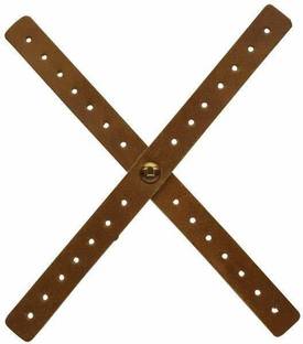 road religion Leather Headlight X pierced Tobacco (Brown) Handle Bar Grip For Universal For Bike Universal For Bike