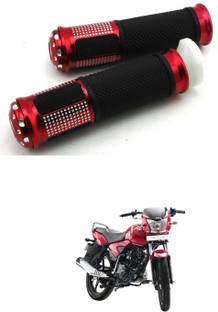 PRTEK Motorcycle Hand Grips Anti-Skid Handlebar Rubber Bar End 673 Handle Bar Grip For TVS Jive