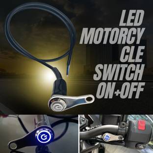 SRPHERE EN1 LED Motorcycle Switch ON+OFF Handlebar Mount Stainless Steel 12V Fog Light Handle Bar Grip For Universal For Bike Universal For Bike