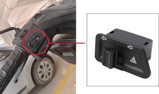 TRYFLY Universal Parking Hazard Indicator Switch Handle Bar Grip For Suzuki Burgman Street 125