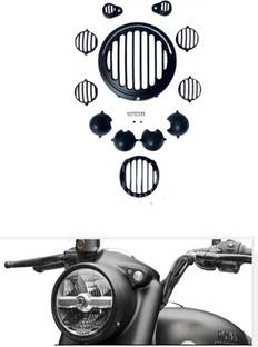 GRILLO Grill Set for RE Classic Reborn LED-Headlight-Tail-Indicator Grills (Set of 12) Bike Headlight Grill