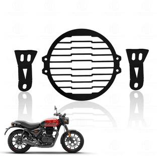 Moto Genius Headlight Grill Guard for HUNTER | Durable Metal Head Light Grill (Line Design) Bike Headlight Grill