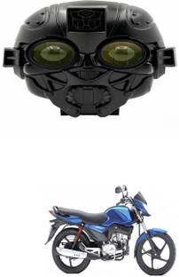 PRTEK Led Skull Shaped Fog Light & Spotlight Headlight ForMahindraNA Bike Headlight Grill