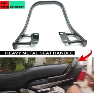Znee Smart ZX-SQ-1T4H Hero Splendor Heavy Metal Bike Rear Seat Handle Backrest, Black Bike Headlight Grill
