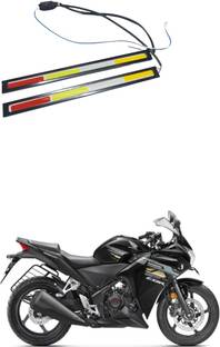 PRTEK 2pcs/ 17CM Car LED COB DRL Daytime Running Light Waterproof_g37 Bike Headlight Grill
