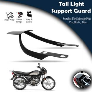 ZRIDE Rear Seat Tail Panel Patti Metal Tail Protector For Splendor, Splendor Pro Bike Headlight Grill