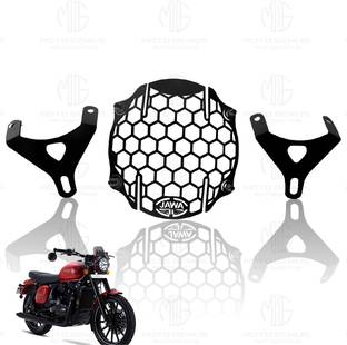 Moto Genius Front Headlight Grill Guard for JAWA 42 Bike Headlight Grill