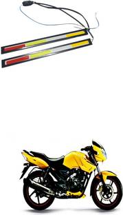PRTEK 2pcs/ 17CM Car LED COB DRL Daytime Running Light Waterproof_g14 Bike Headlight Grill