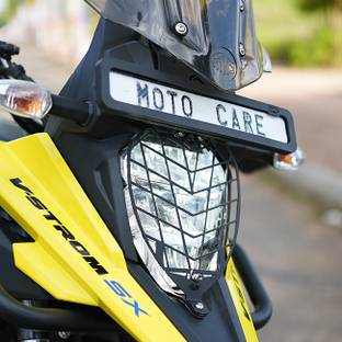 auto trends PREMIUM QUALITY HEADLIGHT GRILL FOR V STROME 250 BLACK Bike Headlight Grill
