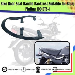 ENEMYT PLA3 Bike Rear Seat Handle Backrest Suitable for Bajaj Platina 100 DTS-i Bike Headlight Grill