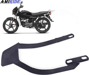 AMIRIDE Tail Patti Metal Black Rear Seat Tail Protector For Splendor Bike Headlight Grill