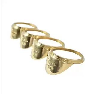 MODAROCK Brass Indicator Caps Bike Headlight Grill