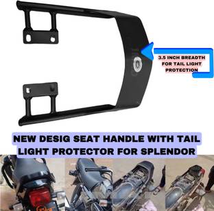 Aklin Boky NEW BACKREST WITH TAIL LIGHT PROTECTOR Bike Headlight Grill