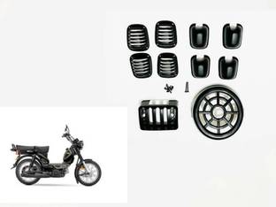 ZOVNA XL 100 Headlight Backlight Indicators Protective Covers set of 6 (Black) Bike Headlight Grill