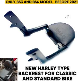 imad NEW HARLEY DESIGN BACKREST FOR CLASSIC Bike Headlight Grill
