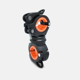 AMICIKART 360 Degree Bicycle Clip Flashlight Mount for Torch (Black) Bike Headlight Mount