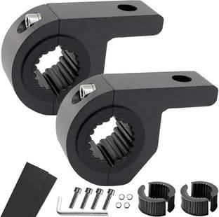 SRPHERE LED Light Horizontal Clamp Mounting Backet Kit Fit Pack Of 2 Bike Headlight Mount