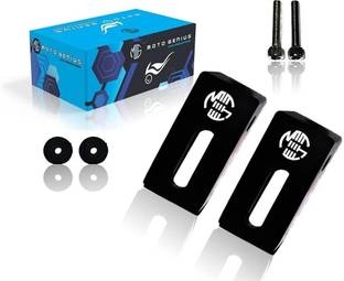 Moto Genius 60MM Universal Fog Light Clamp for Bikes | Durable Handlebar Mount (Pack of 2) Bike Headlight Mount