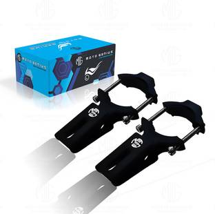 Moto Genius "60MM Universal Fog Light Clamp for Bikes - Durable Handlebar Mount (2 Pack)" Bike Headlight Mount
