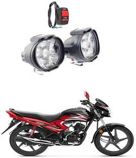 FKOK Bike 6 Led Fog Light For Dream Yuga Bike Headlight Mount