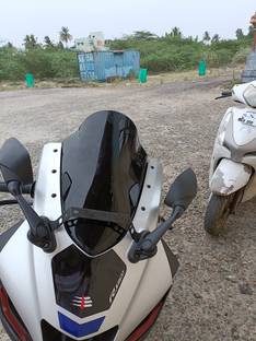 FAVOURITE RIDERS R15 V4 Bubble Visor Bike Windshield Bike Headlight Visor Bike Headlight Visor