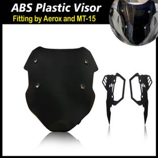 ASRYD Motorcycles Mt-15 & Aerox Front Windshield Aluminum Alloy Windshield Hood Bike Headlight Visor