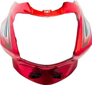SP Shree Premium TVS Star Sport Red White Bike Headlight Visor