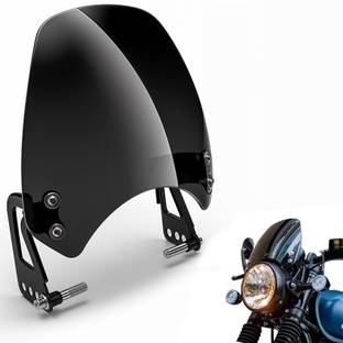 Otoroys Hunter 350 Unbreakable Headlight Glass Visor | Windshield | Wind Deflector Bike Headlight Visor